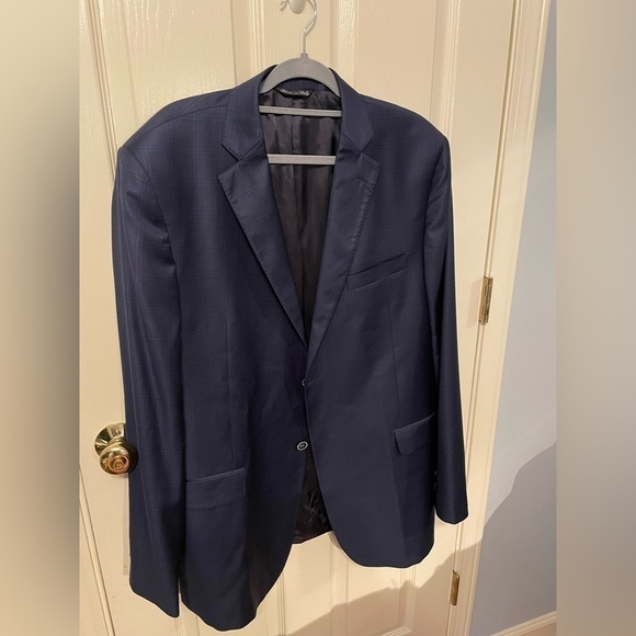 G Manzoni Navy Light Weight Wool Blazer - Picture 1 of 12